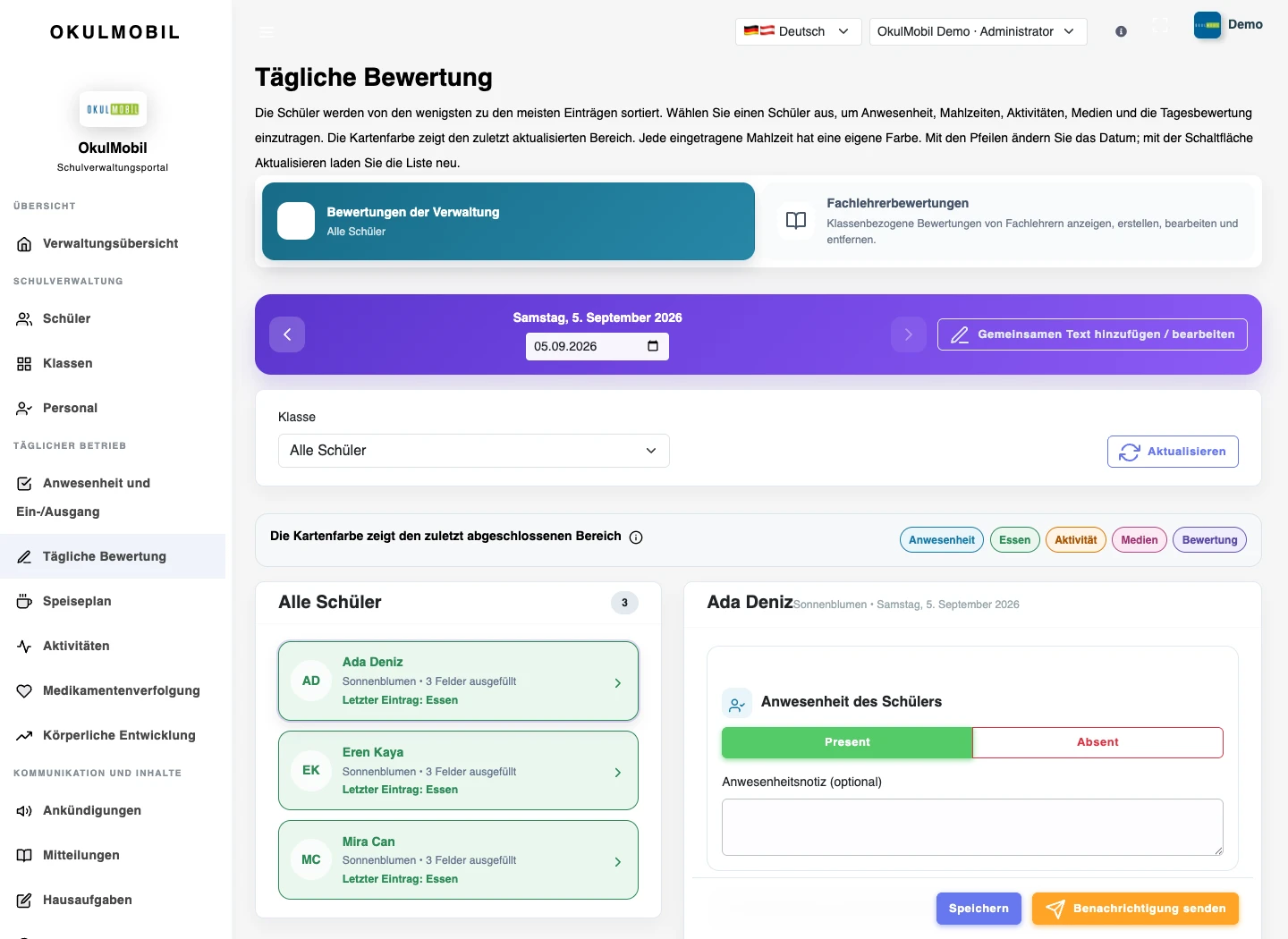 Tages- und Fachberichte — Web-Panel