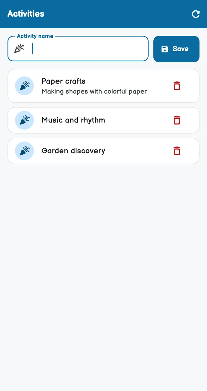 Activity planning