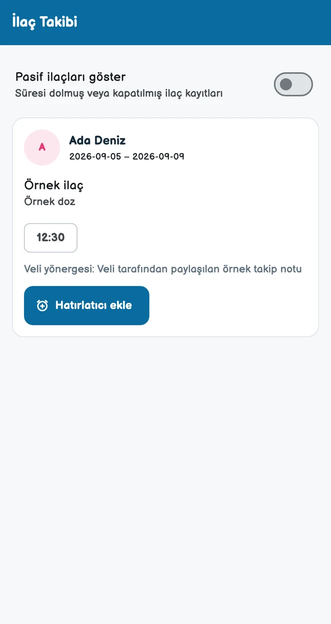 İlaç ve sağlık takibi