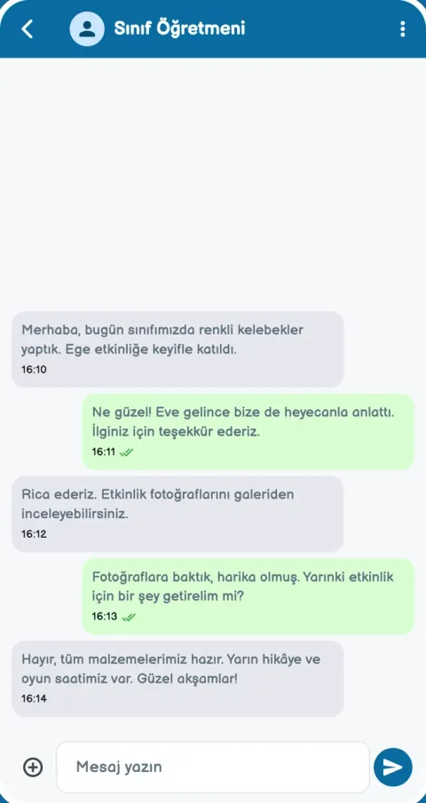 Mesajlar, fotoğraflar ve duyurular nasıl paylaşılır?